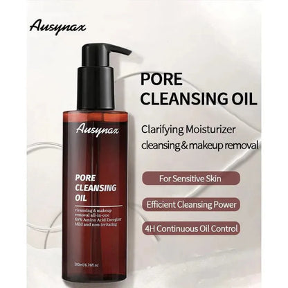 Ausynax Pore Cleansing Oil Gentle, Double cleansing two-in-one.BlackheadCleanser and Makeup Remover for Sensitive Skin,Melts Makeup, Sunscreen and Environmental Pollutants,6.76 fl.oz. Smooth Exfoliate Plant Cosmetic - truelything.com