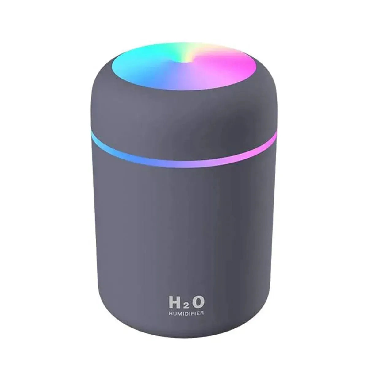 Portable Mini Colorful Humidifier, USB Powered Desktop Humidifier with Ambient Light, Home Humidifier For Home Office Bedroom &amp; Car Use - truelything.com