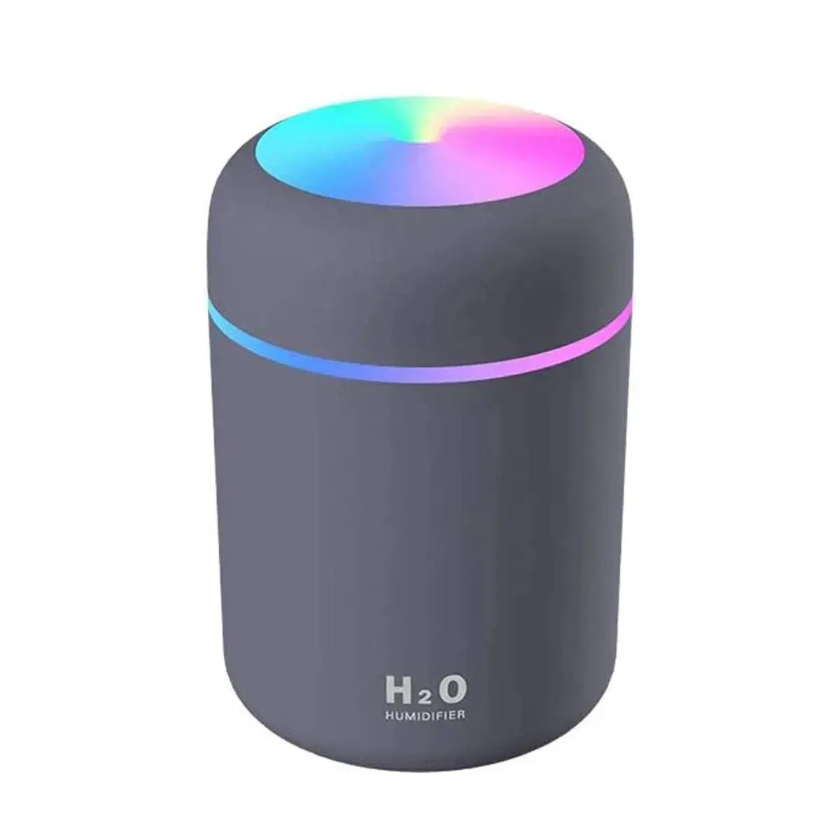 Portable Mini Colorful Humidifier, USB Powered Desktop Humidifier with Ambient Light, Home Humidifier For Home Office Bedroom &amp; Car Use - truelything.com