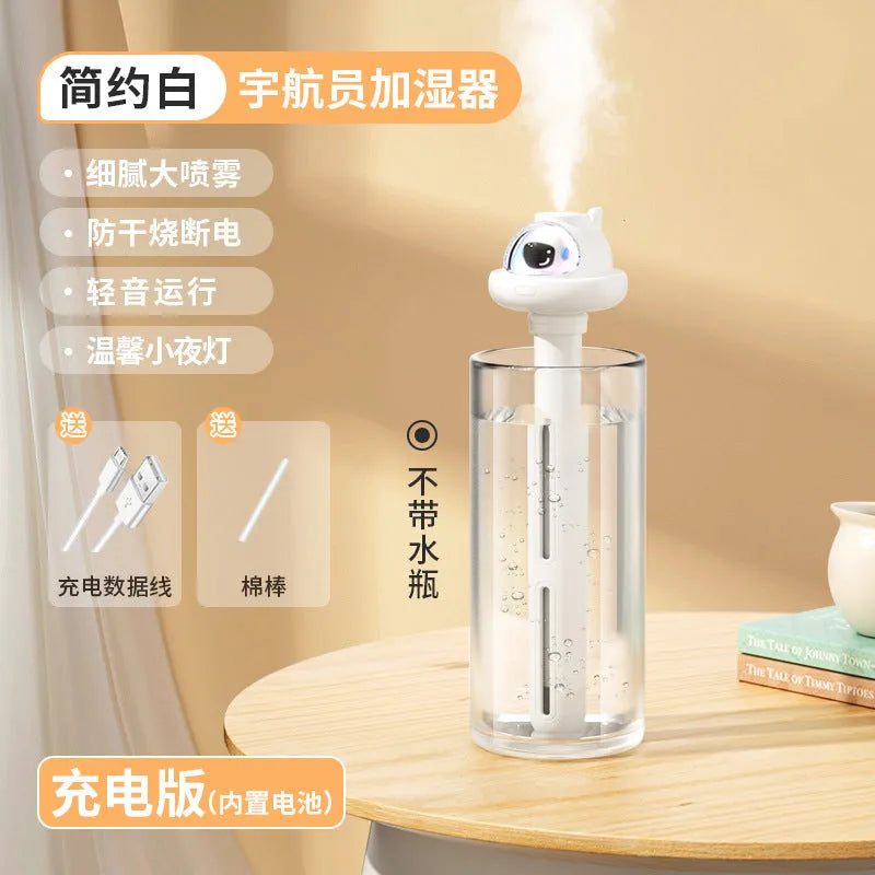 Space Capsule Humidifier Mini Usb Portable Wireless Charging Pregnant And Baby Home Mute Bedroom Air Spray Hydrating