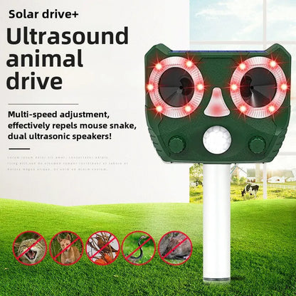 Solar Ultrasound To Catch Animals Outdoor Waterproof Sun Protection Snake Mole Buzzer Rat Repellent