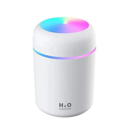 Portable Mini Colorful Humidifier, USB Powered Desktop Humidifier with Ambient Light, Home Humidifier For Home Office Bedroom &amp; Car Use - truelything.com