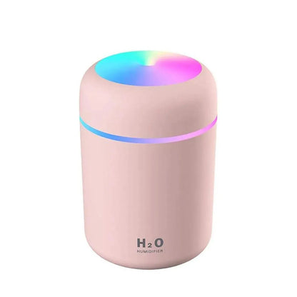 Portable Mini Colorful Humidifier, USB Powered Desktop Humidifier with Ambient Light, Home Humidifier For Home Office Bedroom &amp; Car Use - truelything.com