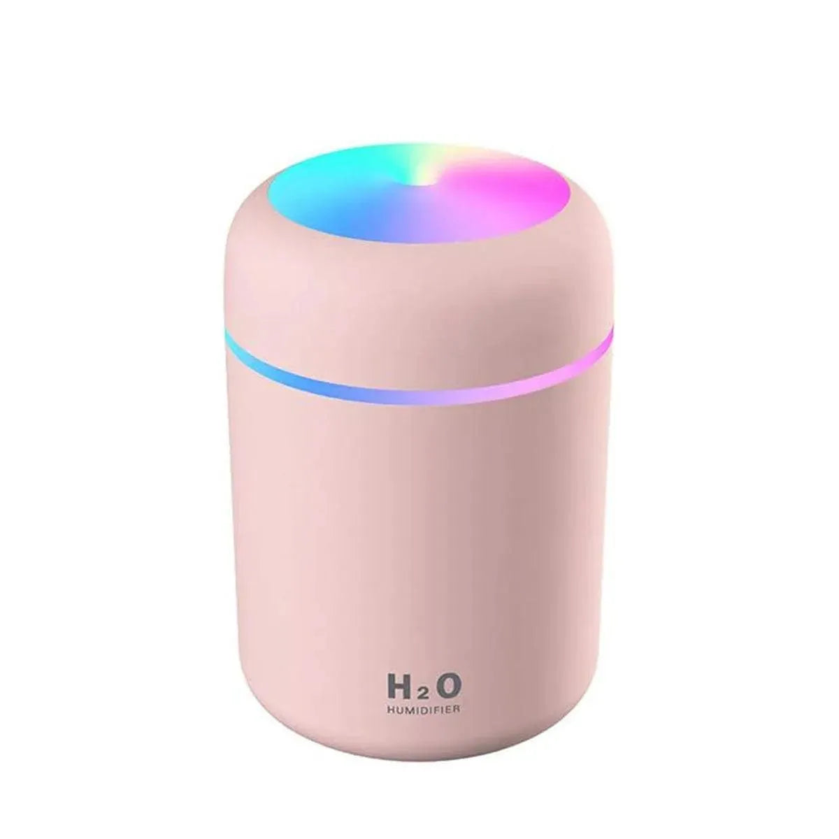 Portable Mini Colorful Humidifier, USB Powered Desktop Humidifier with Ambient Light, Home Humidifier For Home Office Bedroom &amp; Car Use - truelything.com